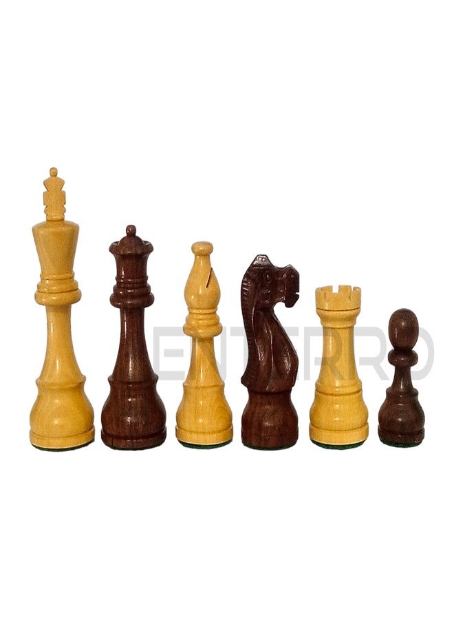 Enterro Wooden Chess Pieces 3.75 inch Staunton German Knight Classic Series - Made of Acacia and Boxwood (Without Chess Board) - Image 4
